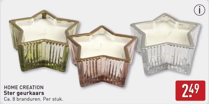 Aanbieding: Ster geurkaars