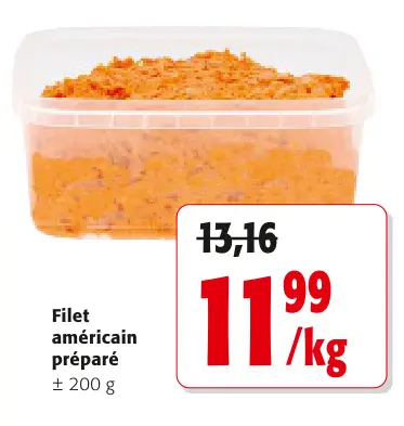 Offre: Filet américain préparé