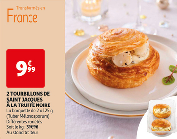 Aanbieding: 2 TOURBILLONS DE SAINT JACQUES A LA TRUFFE NO