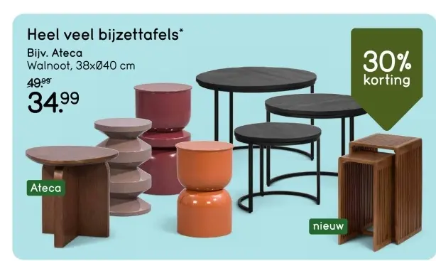 Aanbieding: Bijzettafels