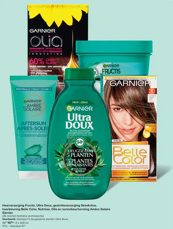 Promotie: Haarverzorging, gezichtsverzorging, haarkleuring en zonnebescherming