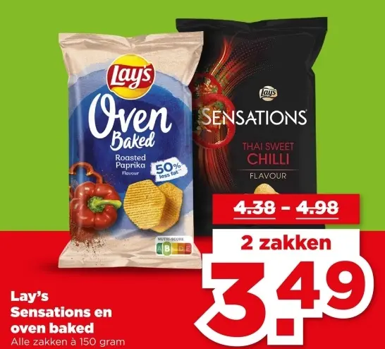 Aanbieding: Lay's Sensations en oven baked