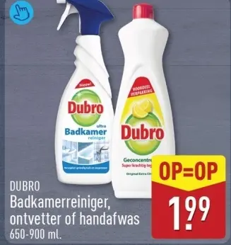 Aanbieding: Badkamerreiniger, ontvetter of handafwas