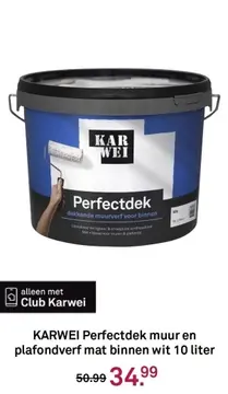 Aanbieding: KARWEI Perfectdek muur en plafondverf mat bin