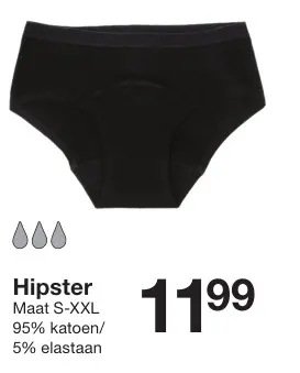 Aanbieding: Hipster menstruatieondergoed