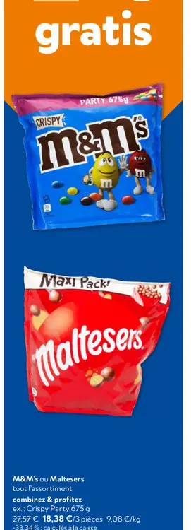 Offre: M&M's ou Maltesers