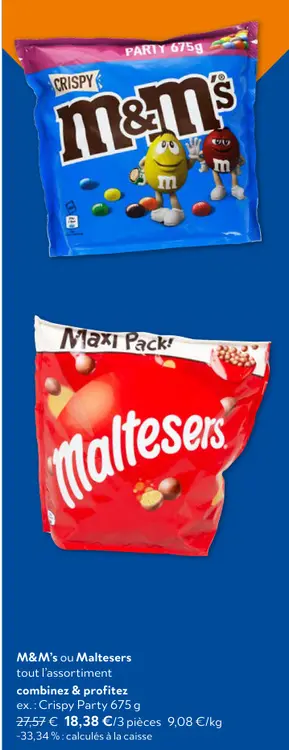 Offre: M&M's ou Maltesers