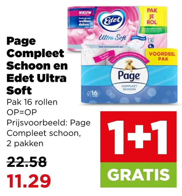 Aanbieding: Page Compleet Schoon en Edet Ultra Soft