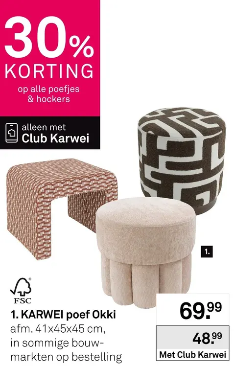 Aanbieding: Poef Okki