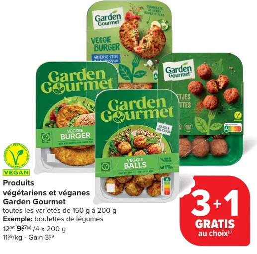Offre: Produits végétariens et véganes