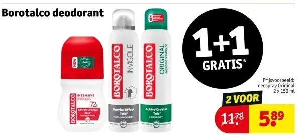 Aanbieding: Borotalco deodorant