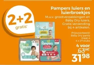 Aanbieding: Luiers en luierbroekjes