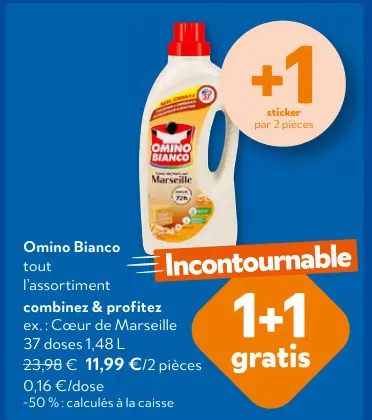 Offre: Omino Bianco tout l'assortiment