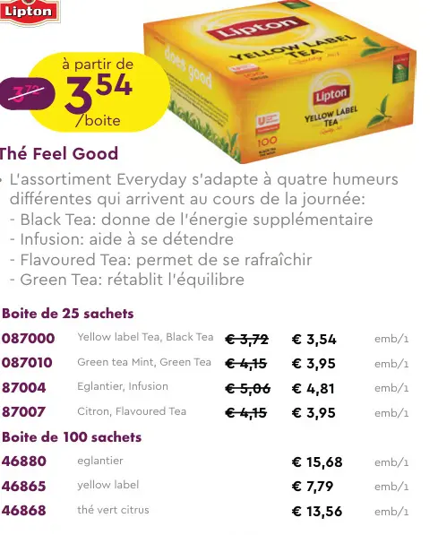 Offre: Thé Feel Good