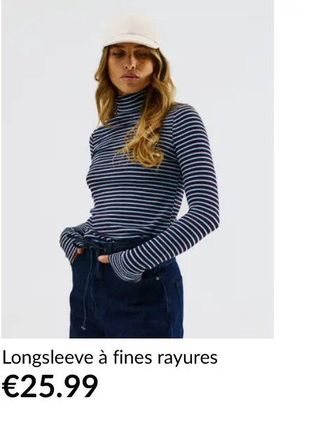 Offre: Longsleeve à fines rayures