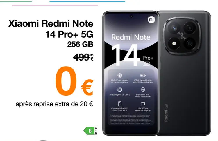 Offre: Redmi Note 14 Pro+ 5G