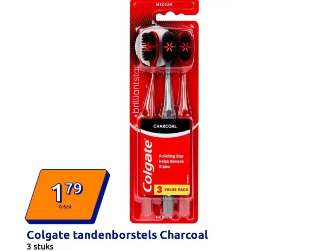 Promotie: Colgate tandenborstels Charcoal