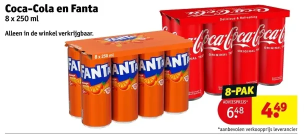 Aanbieding: Coca-Cola en Fanta