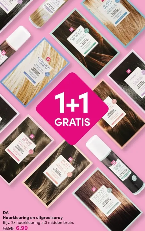 Aanbieding: Haarkleuring en uitgroeispray