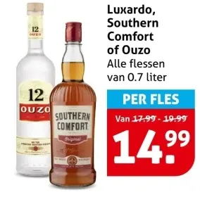 Aanbieding: Luxardo, Southern Comfort of Ouzo