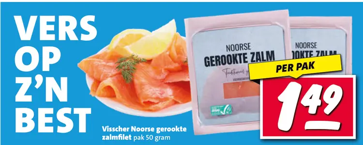 Aanbieding: Noorse gerookte zalmfilet