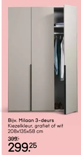 Aanbieding: Milaan 3-deurs