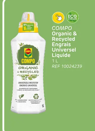Offre: Organic & Recycled Engrais Universel Liquide
