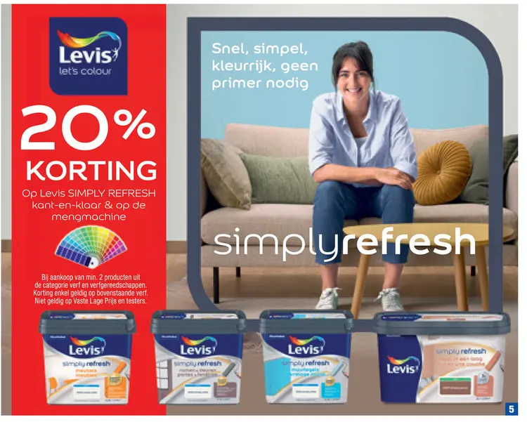 Promotie: Levis SIMPLY REFRESH