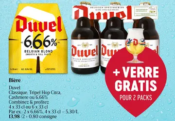 Offre: Duvel Classique, Tripel Hop Citra, Cashmere