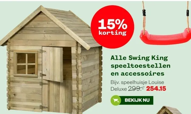 Aanbieding: speelhuisje Louise Deluxe