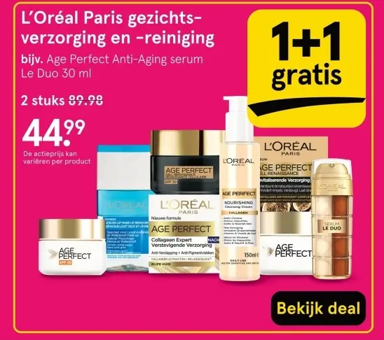 Aanbieding: gezichtsverzorging en -reiniging