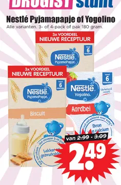 Aanbieding: Nestlé Pyjamapapje of Yogolino