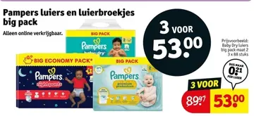 Aanbieding: Pampers luiers en luierbroekjes big pack