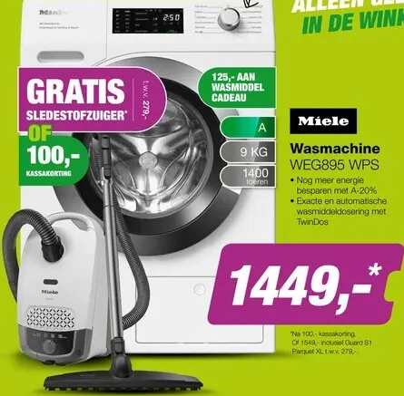 Aanbieding: Wasmachine WEG895 WPS