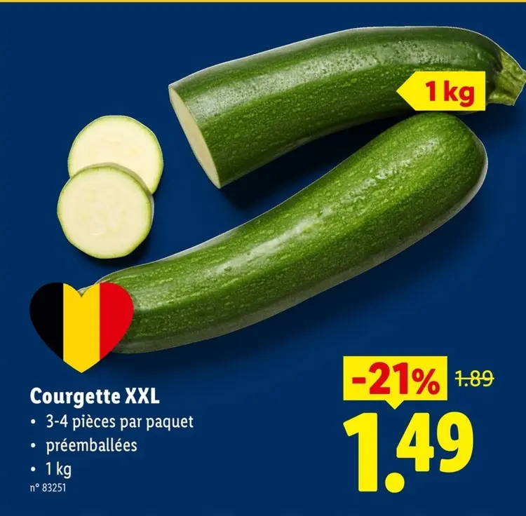 Offre: Courgette XXL