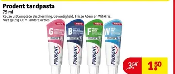Aanbieding: Prodent tandpasta