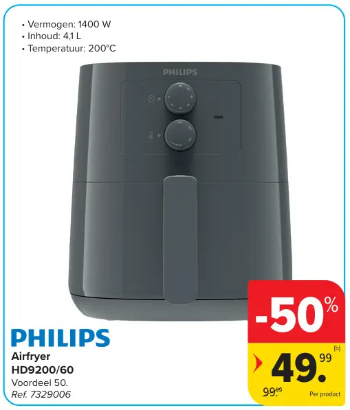 Promotie: Airfryer HD9200/60