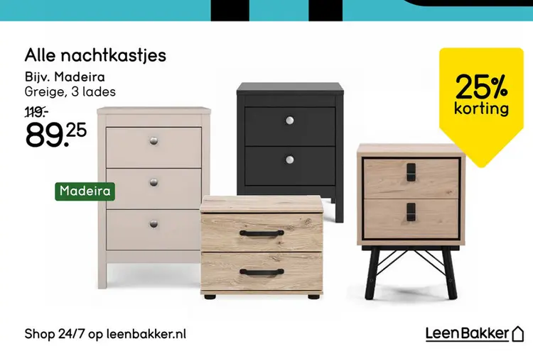 Aanbieding: nachtkastjes