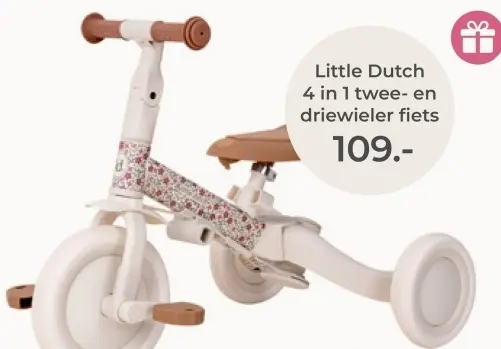Aanbieding: 4 in 1 twee- en driewieler fiets