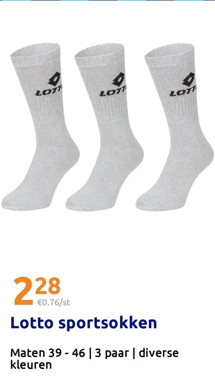 Aanbieding: Lotto sportsokken