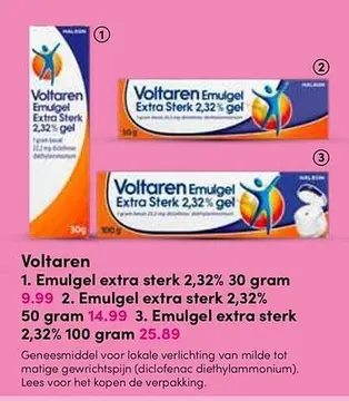 Aanbieding: Voltaren Emulgel extra sterk