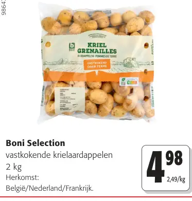 Promotie: vastkokende krielaardappelen