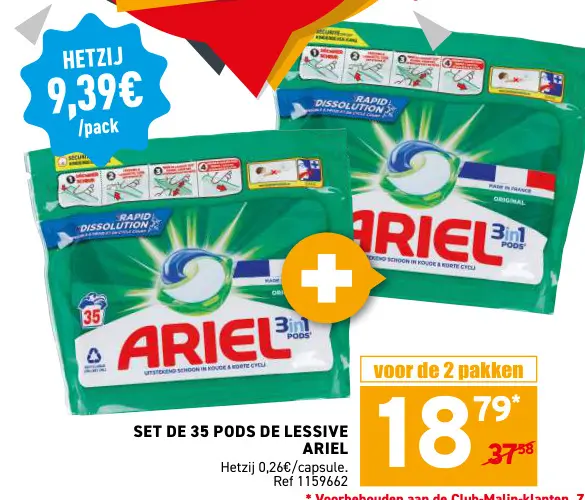 Promotie: Pods de lessive