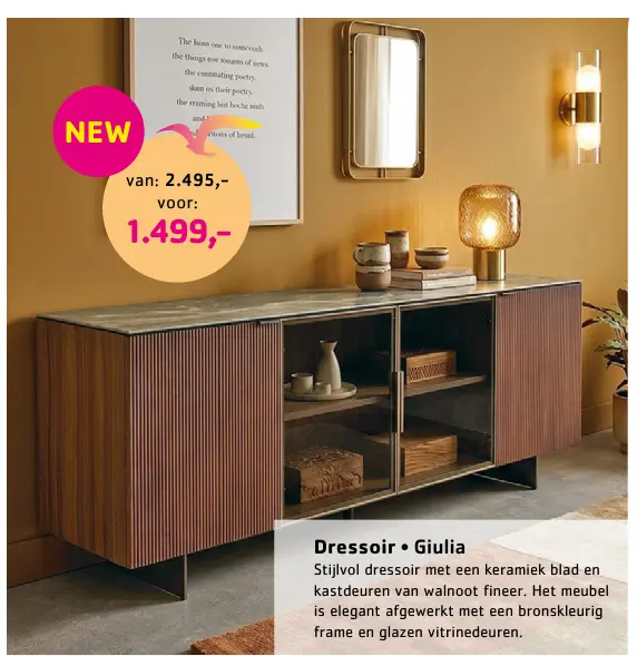 Promotie: Dressoir Giulia