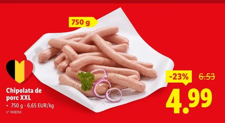 Offre: Chipolata de porc XXL