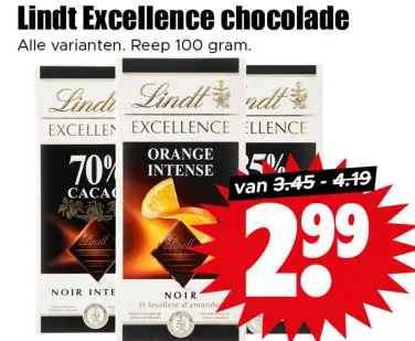 Aanbieding: Lindt Excellence chocolade