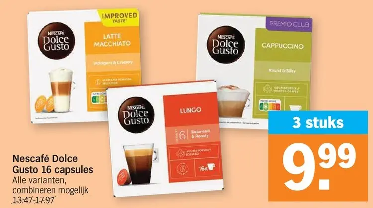 Promotie: Dolce Gusto 16 capsules