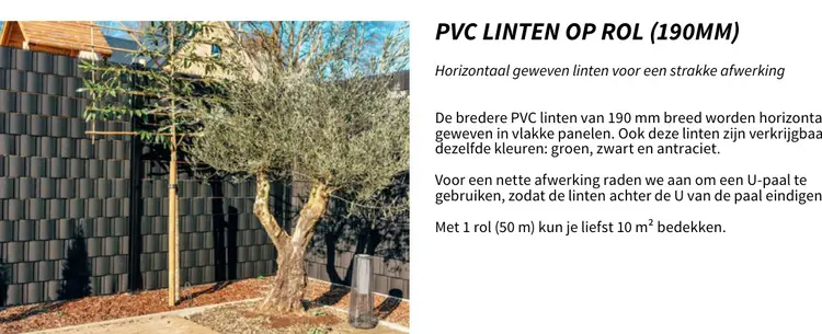 Promotie: Pvc linten op rol