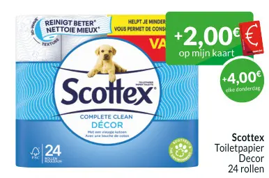 Promotie: Toiletpapier Decor