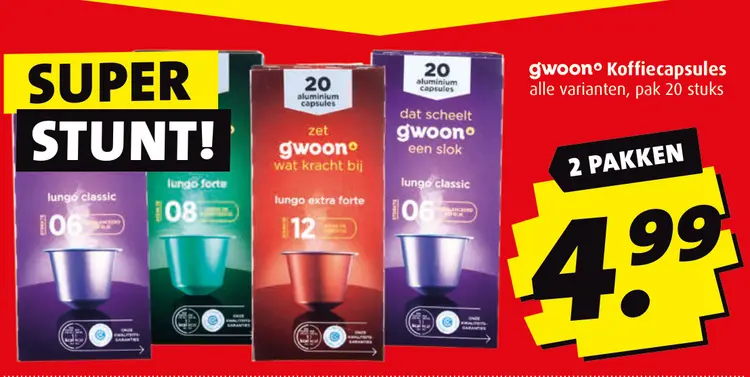 Aanbieding: Koffiecapsules